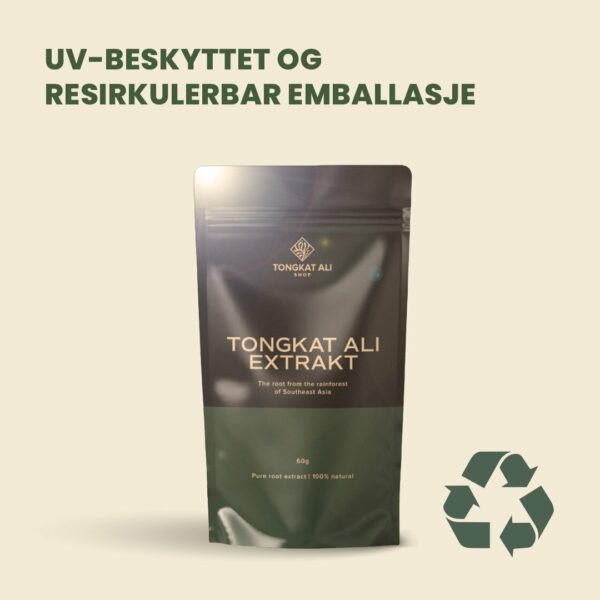 Vår emballasje tilbyr UV-beskyttelse og er 100 % resirkulerbar